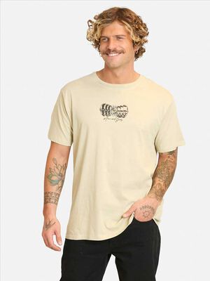 Imagen 1 del producto Polera Con Estampado Manga Corta Hombre Maui And Sons Beige