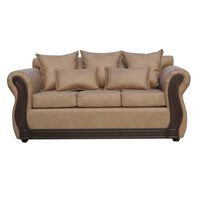 Sofá Almore Atenea PU 3 Cuerpos Beige