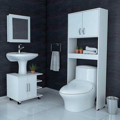 Imagen 2 del producto Mueble Lavamanos + Botiquín + Mueble Optimizador Tuhome