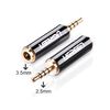 Adaptador Plug 2.5Mm A Jack 3.5Mm M/H Mic Compatible Ugreen 20501
