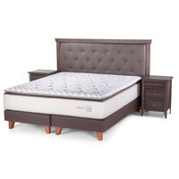 Cama Europea 2 Plazas Div Nest + Set Maderas Brera