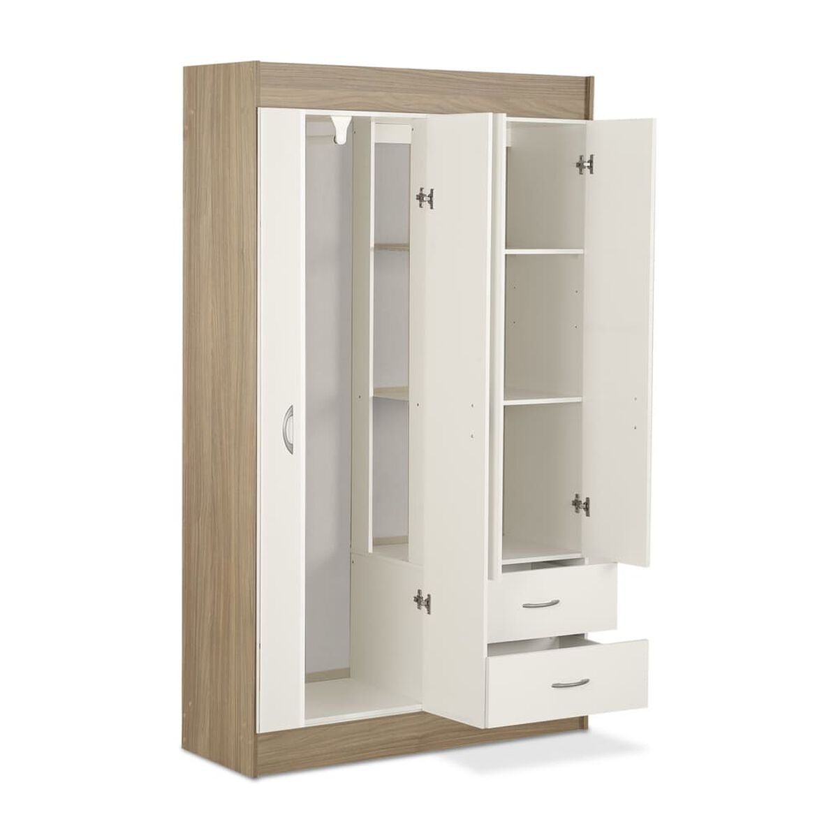 Closet Stanford 4 Puertas 2 Cajones Bicolor