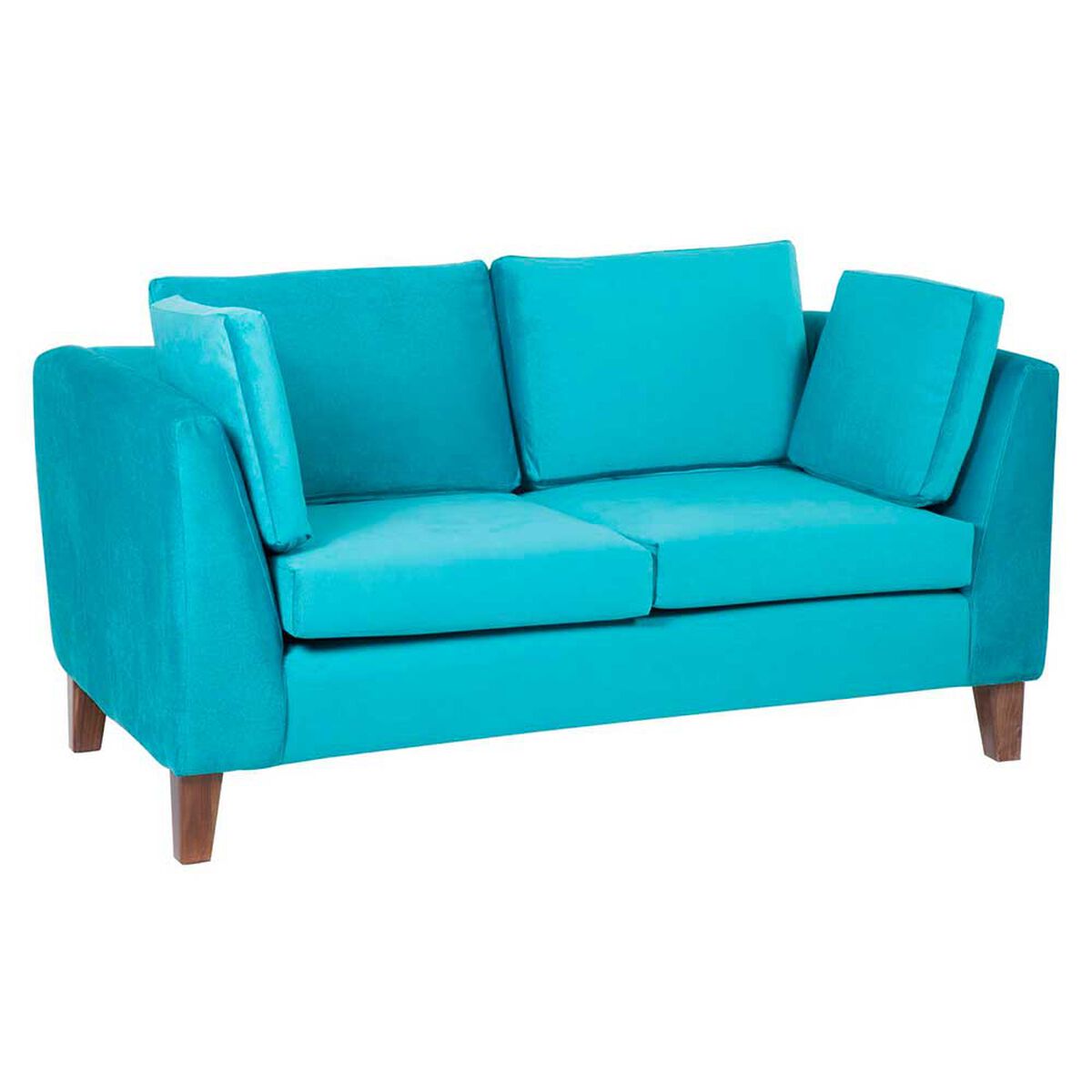 Sofá Barra Design Estocolmo 2 Cuerpos Turquesa
