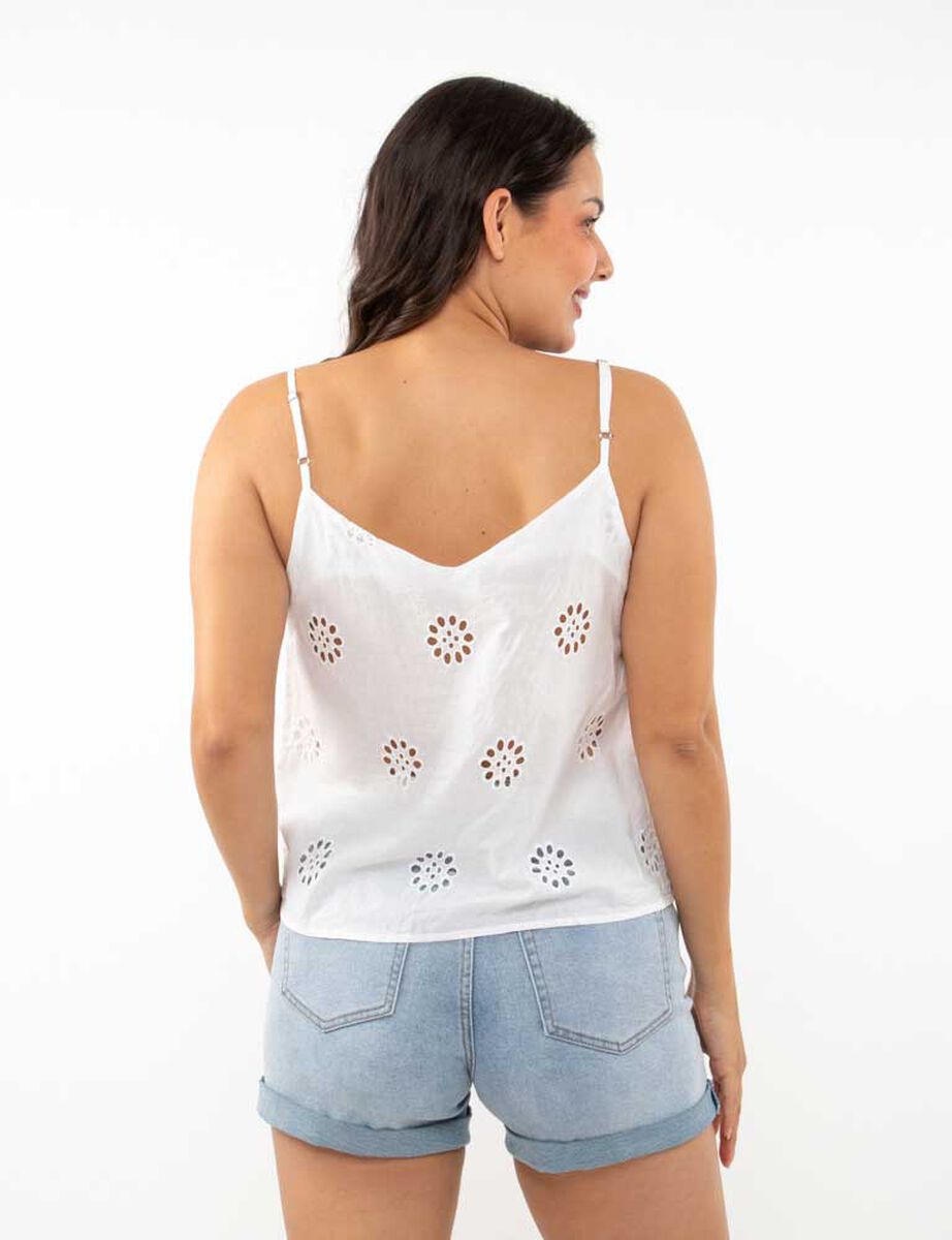 Blusa Algod&oacute;n Sin Mangas Mujer Zibel