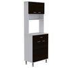 Combo Mueble Microondas + Barra de Cocina + Optimizador TuHome Kitchen Wenge Blanco