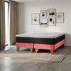 Cama Europea Latam Home 2 Plazas New Top BD Palo Rosa