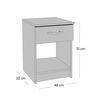 Cama Nido Celta 1,5 Plazas Atlantis Black + Respaldo + Velador Asturias