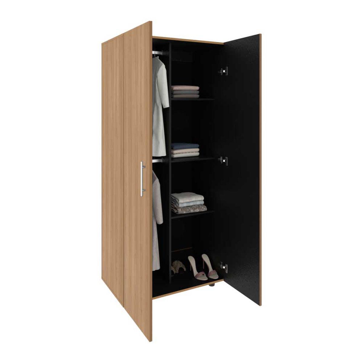 Closet Tuhome Tera 2 Puertas Fresno Europeo-Wengue