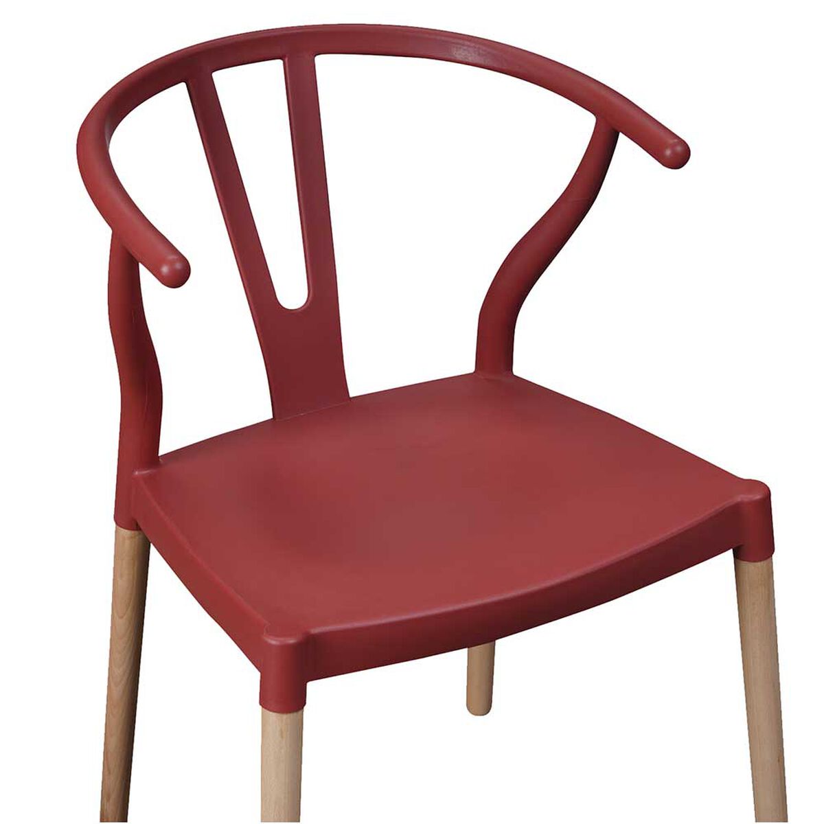 Silla Vincenzi Wishbone Rojo
