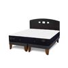 Cama Europea CIC Base Dividida 2 Plazas Premium + Respaldo Gales Negro