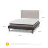 Cama Europea CIC Curve King Balance + Respaldo Tigris
