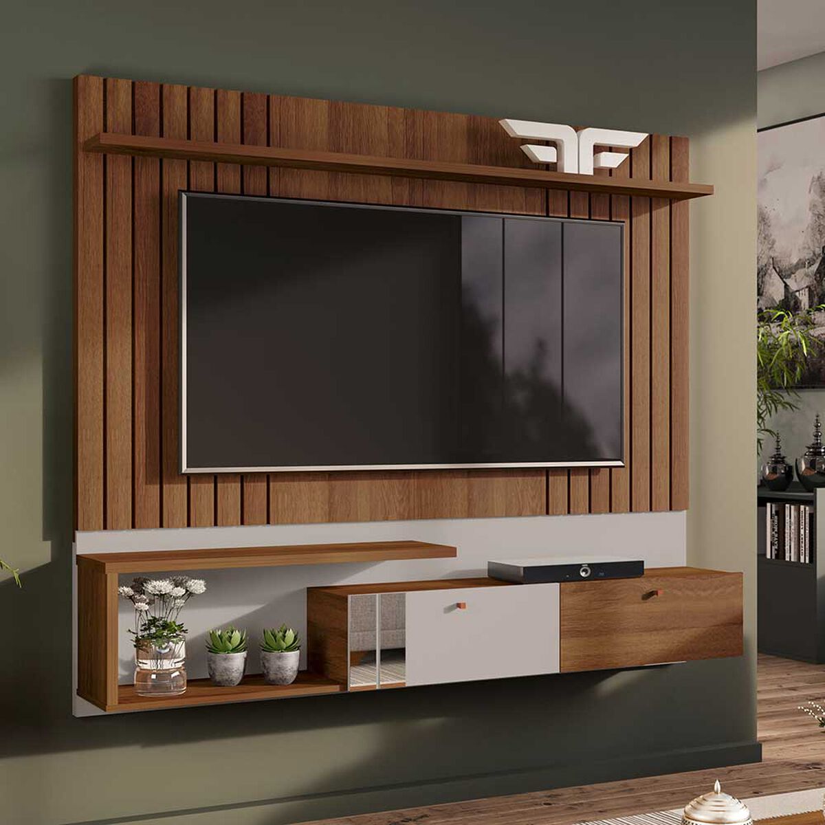 Centro de Entretención Exit Orion Matte Beige Hasta 65"