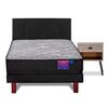 Cama Europea Flex 1,5 Plazas Therapedic Plus + Respaldo Royal + Velador Rock