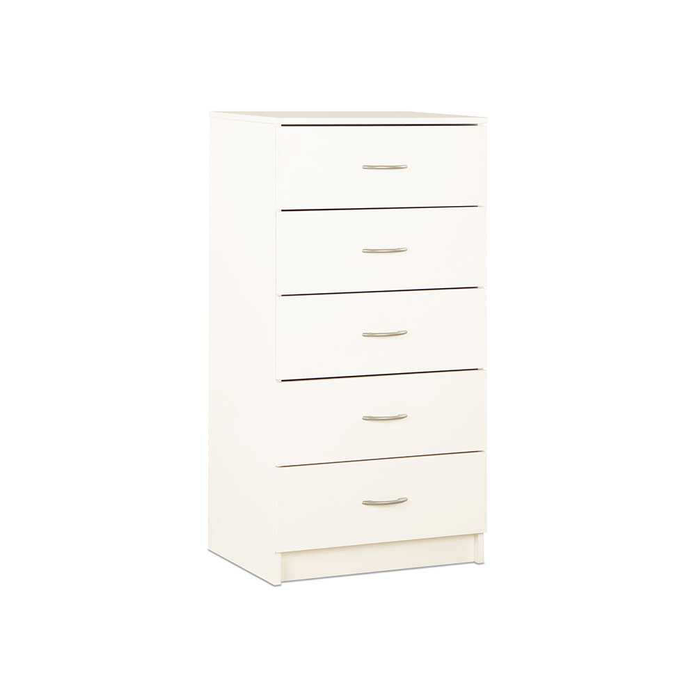 Cómoda Stanford 5 Cajones Blanco