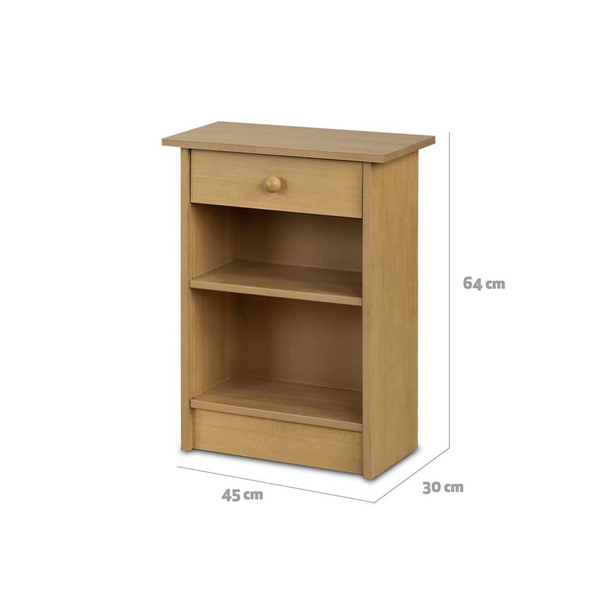 Velador CIC Dublin 1 Cajón Mostaza