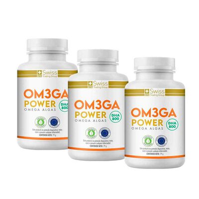 Om3ga Power 3 Frascos - 60 Capsulas cada frasco