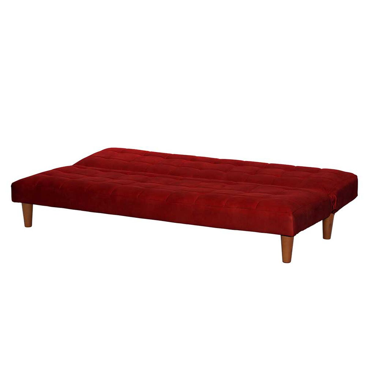 Futón Latam Home Turin Cuero 3 Cuerpos Rojo