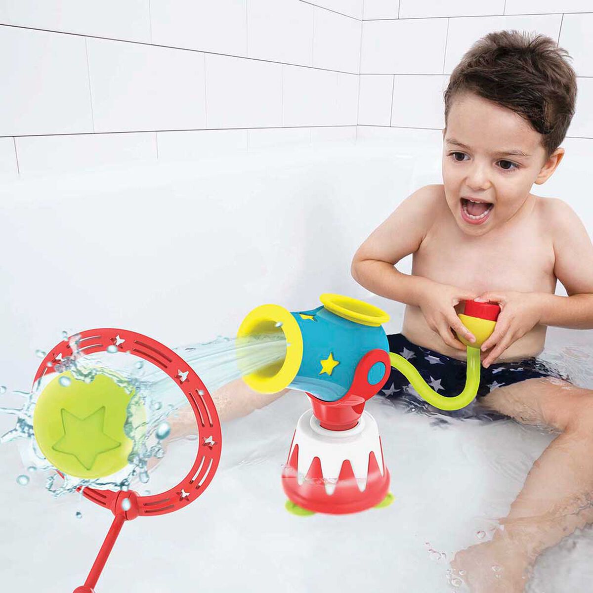 Juguete de Baño Bebe Grifo Lanzapelotas Yookidoo