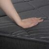 Cama Europea Flex Base Dividida King Black + Respaldo Royal