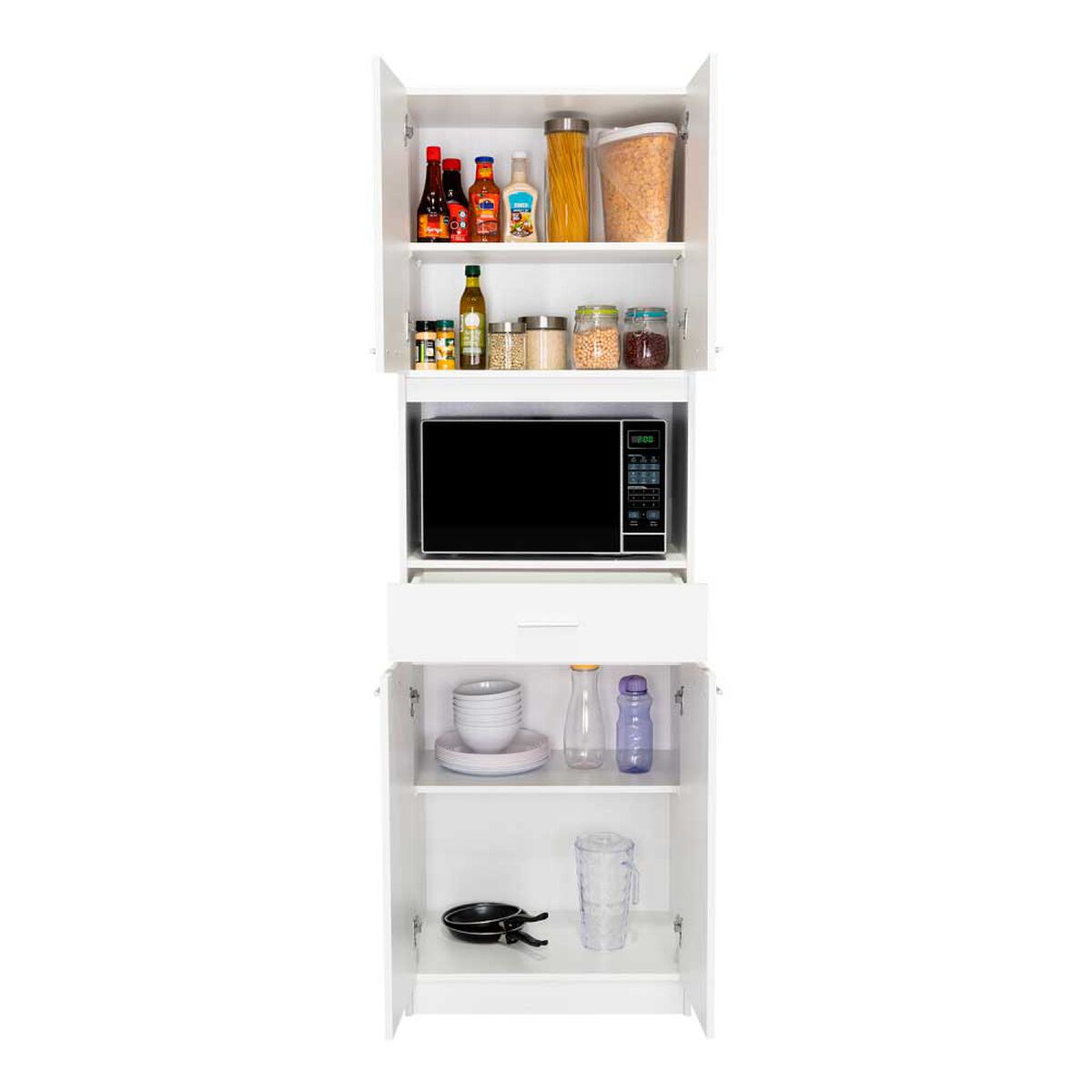 Mueble de Cocina TuHome Bau 4 Puertas 1 Caj&oacute;n Blanco