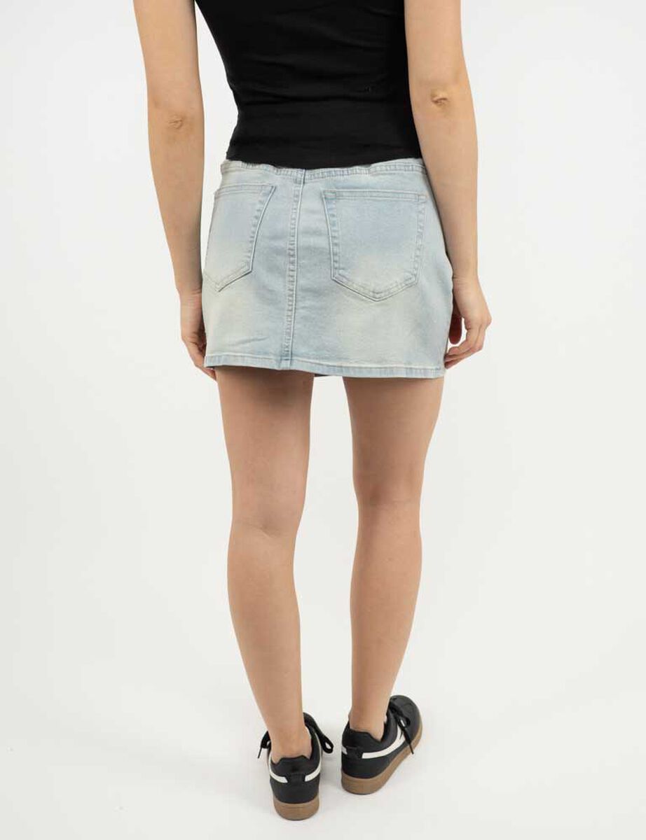 Falda Mini Denim Mujer Icono
