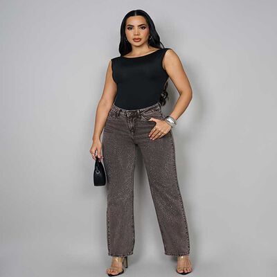 JEANS STRAIGHT BRILLOS MUJER MOST WANTED