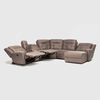 Seccional Derecho Reclinable Daniels Moderno 5 Cuerpos Caf&eacute; Grand