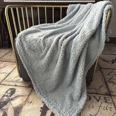 Manta Sherpa Illusions Celeste 125 x 150 cm