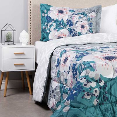 Imagen 2 del producto Plumón Estampado Elements & Co 1,5 Plazas Blossom