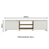 Rack Vekkahome Metz 75" Blanco
