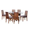 Juego de Comedor Latam Home Merida 6 Sillas Gris Oscuro