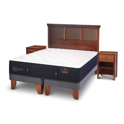 Imagen 2 del producto Cama Europea CIC Base Dividida King Premium + Respaldo + Veladores