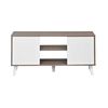 Rack TV Mobikit Atlanta Hasta 50" Roble Santana Blanco