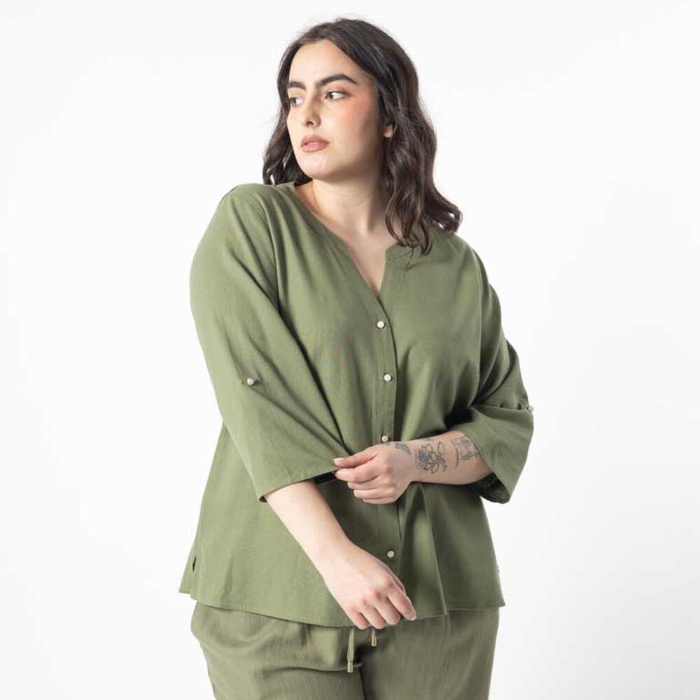 Blusa Lino Mujer Extralindas