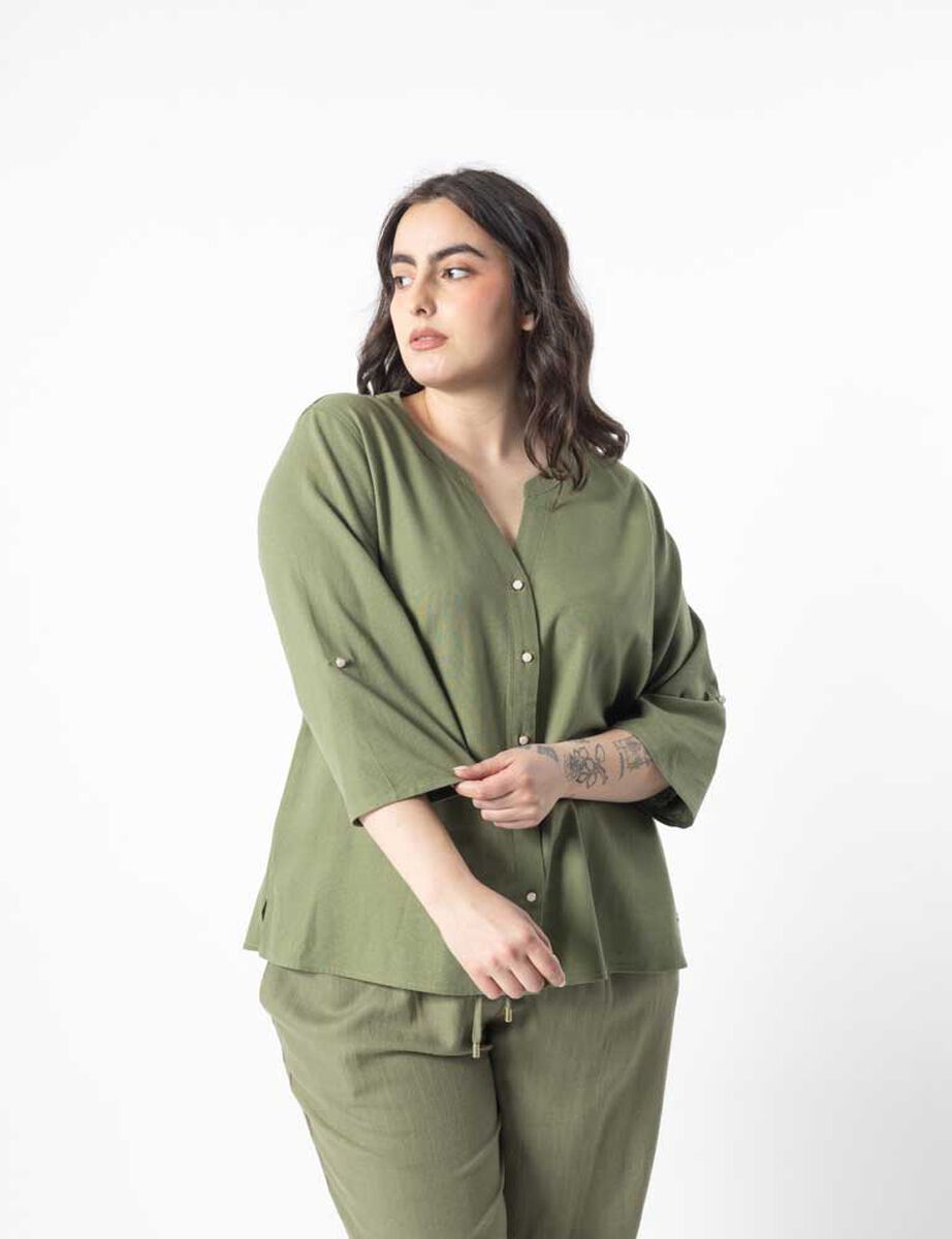 Blusa Lino Mujer Extralindas