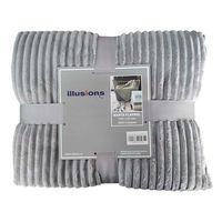 Manta Illusions 130 x 150 Gris Flannel