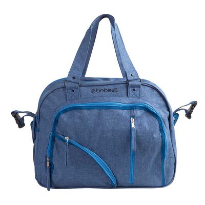 Imagen 2 del producto Bolso Maternal Con Porta Mamadera & Mudador Azul Bebesit