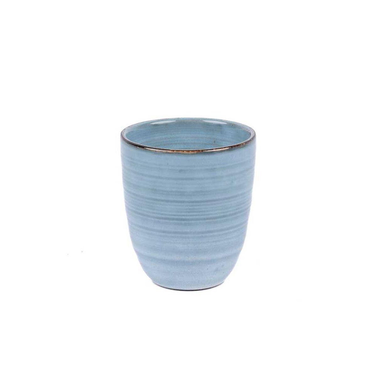 Set 4 Vasos Cer&aacute;mica Simplit Amalfi 270 ml Azul