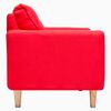 Sof&aacute; Kea Infinity Tela 2 Cuerpos Rojo