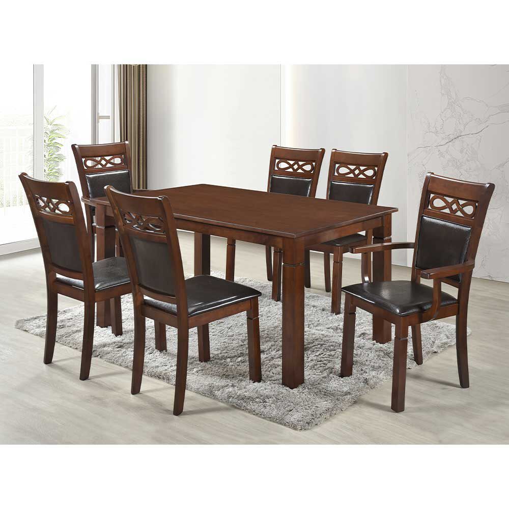 ZOY HOME Juego de Comedor Capri 4 Sillas 2 Sitiales