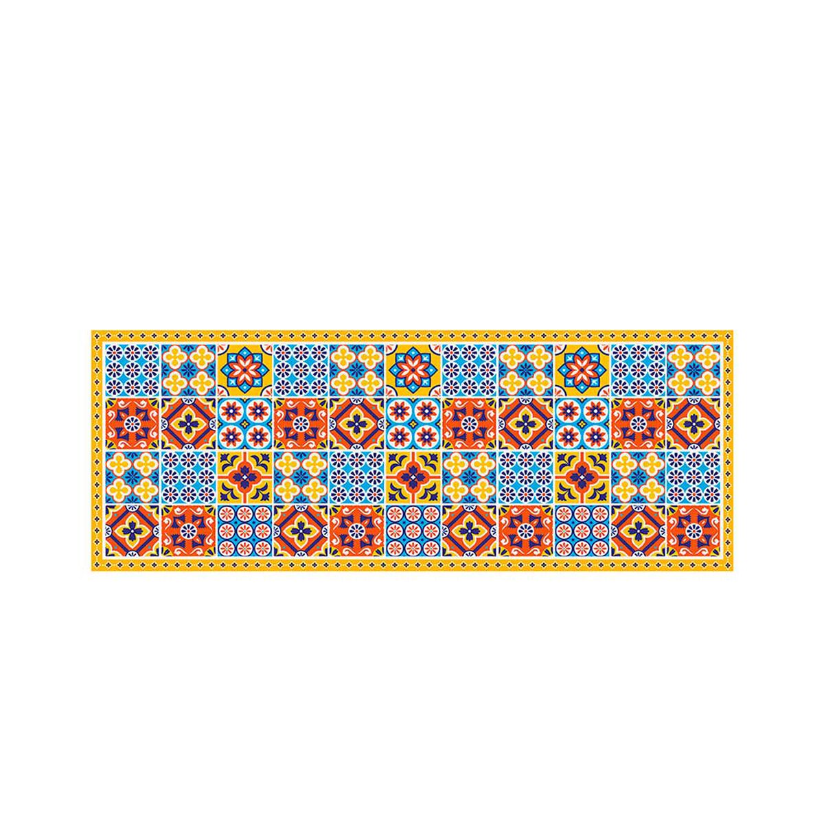 Set 2 Alfombra Davanti Baldosa Portuguesa 45 x120 Baldosa Portuguesa
