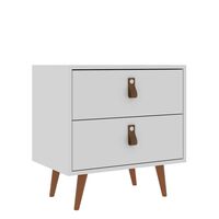 Velador Di Poretti Design Padua 2 Cajones Blanco