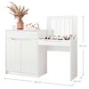 Tocador Vekkahome Trend 2 Puertas 1 Cajón Blanco