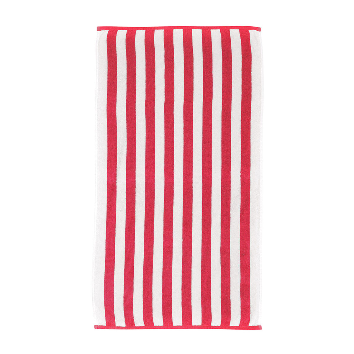Toalla de Playa Lineas Rojo 70X140 Cm