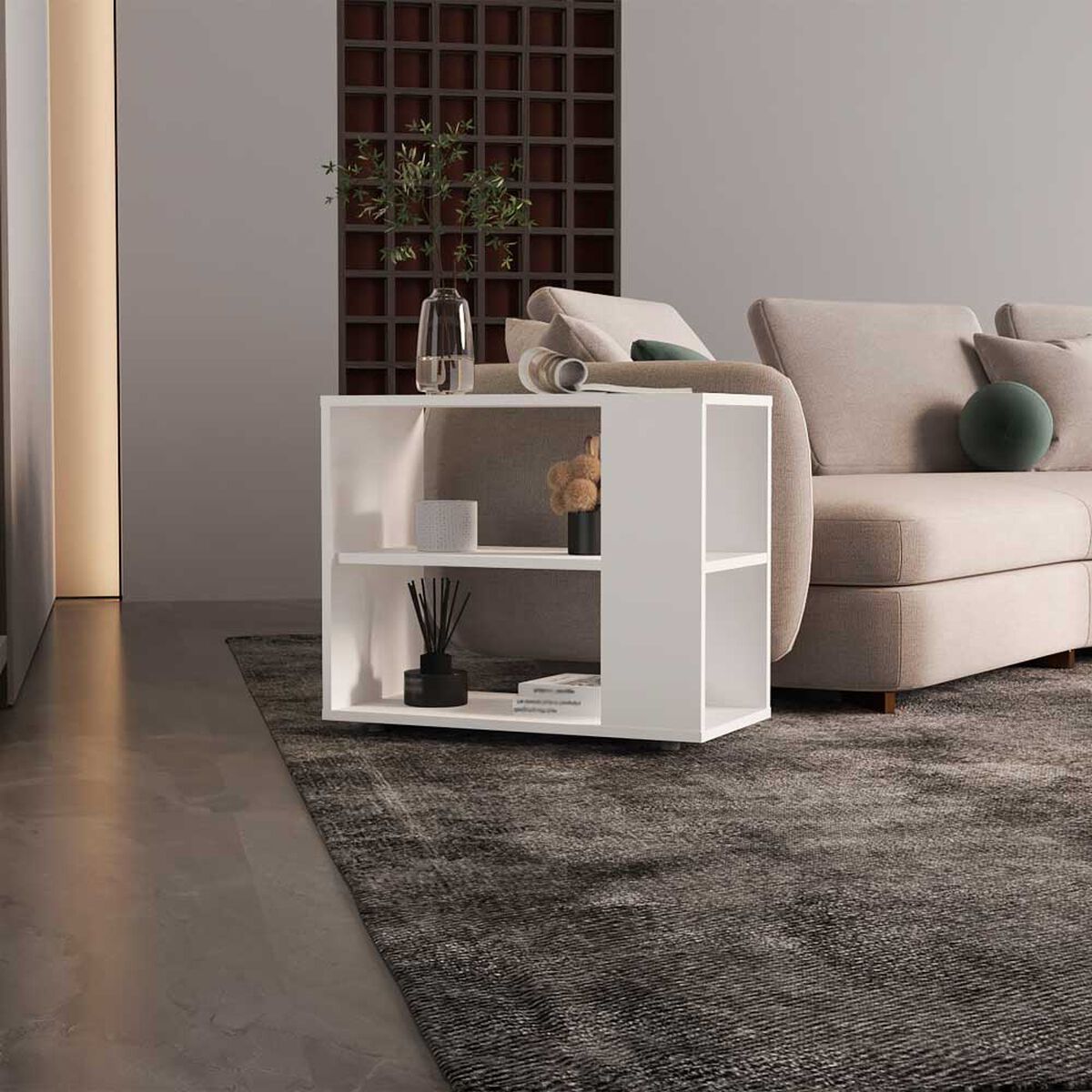 Mesa Lateral Tuhome Garden Blanco