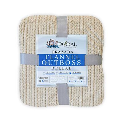 Frazada Poliéster Doral King Deluxe Beige