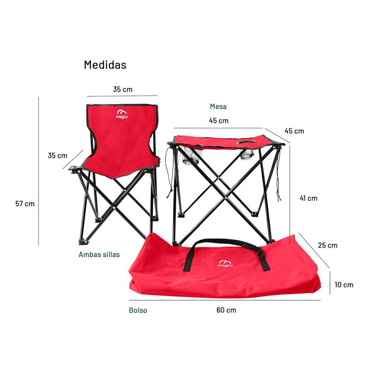 Mesa Plegable Miglu Outdoor
