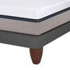 Cama Europea CIC Base Dividida King Balance + Respaldo + 2 Veladores New Torino