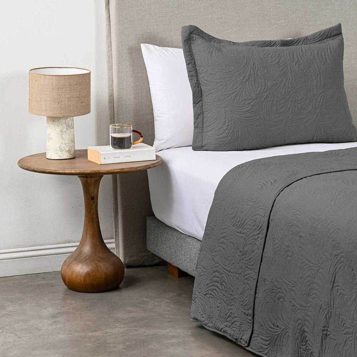 Quilt Cannon 1.5 Plazas Matelado Marengo