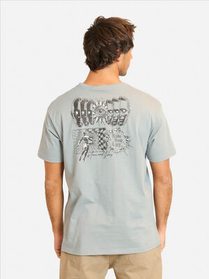 Imagen 2 del producto Polera Con Estampado Manga Corta Hombre Maui And Sons Gris